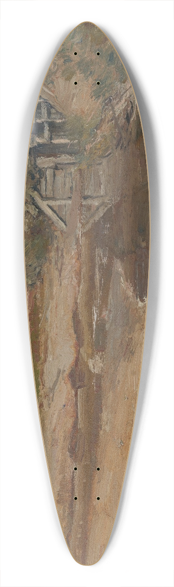 Wilhelm Nagel - Vor dem Dorf 39.3 inch art pintail longboard deck