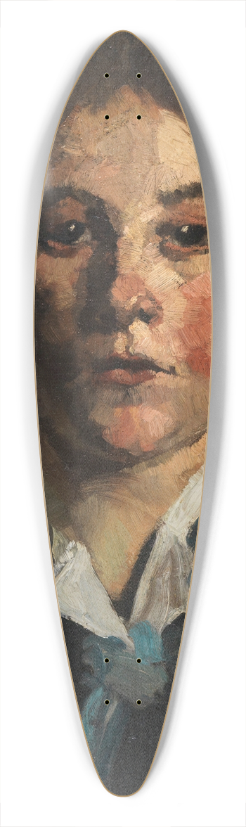 Wilhelm Trbner - Mdchen mit weiem Kragen, en face 39.3 inch art pintail longboard deck