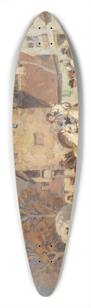 Wilhelm Velten - Markttag in Franken 39.3 inch art pintail longboard deck