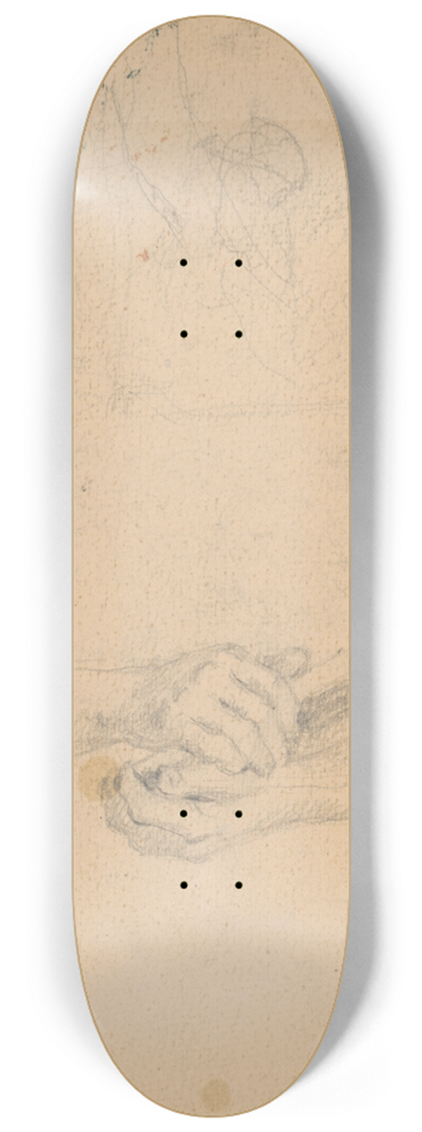 Gustv Mall - Girls Hands with a Prayer Book 8.25 inch art skate deck