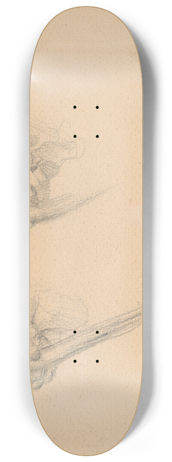 Gustv Mall - Hand with a Stick 8.25 inch art skate deck