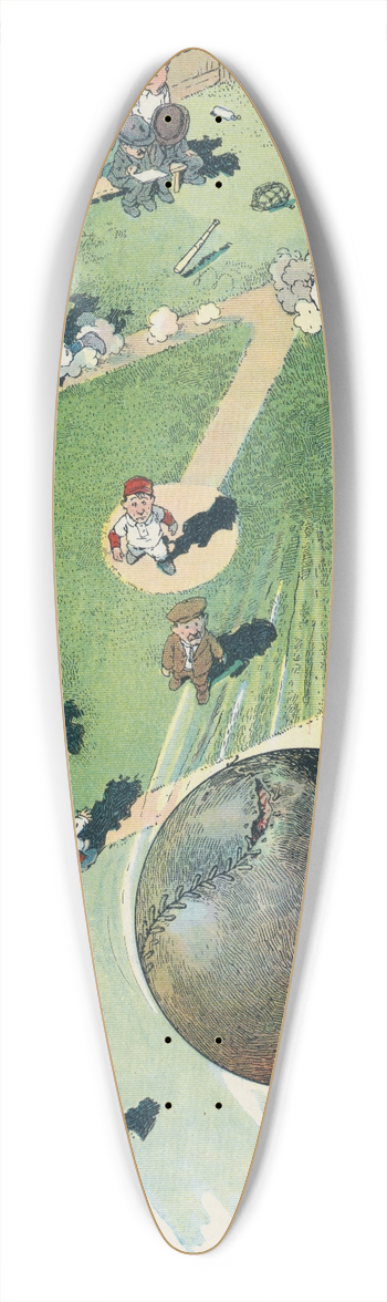 Will Crawford - Balls-eye view of a home run 39.3 inch art pintail longboard deck