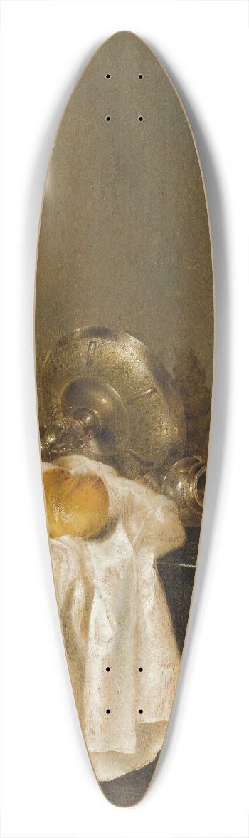 Willem Claesz Heda - A Banketje Still Life With A Roemer, A Silver Tazza On Its Side, A Ham, Peaches, A Salt Cellar, A Bread Roll And A White Cloth On A Partly Draped Table 39.3 inch art pintail longboard deck