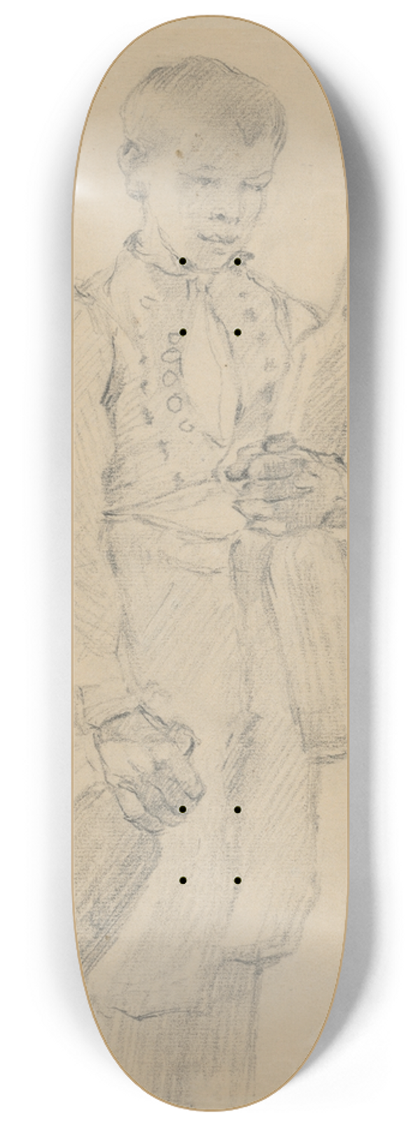 Gustv Mall - The Boy with Bottles 8.25 inch art skate deck