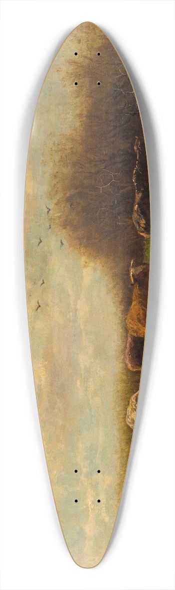 Willem Maris - Cows at evening 39.3 inch art pintail longboard deck