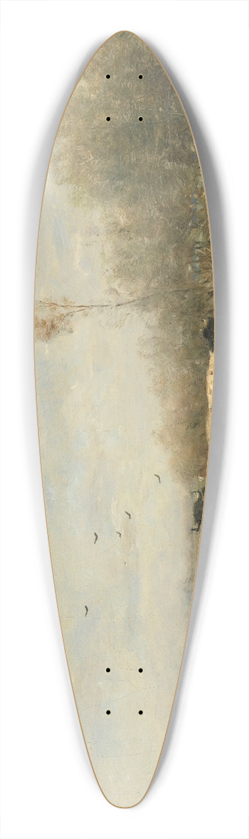 Willem Maris - Cows in a Soggy Meadow 39.3 inch art pintail longboard deck