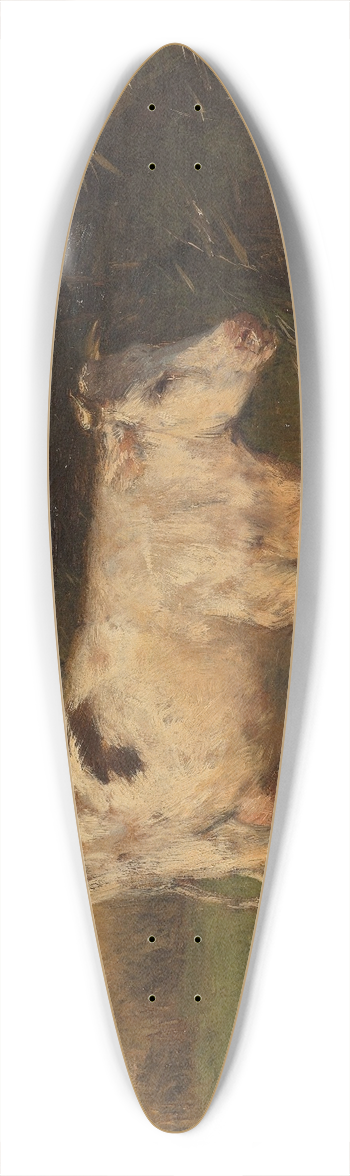Willem Maris - White Cow 39.3 inch art pintail longboard deck