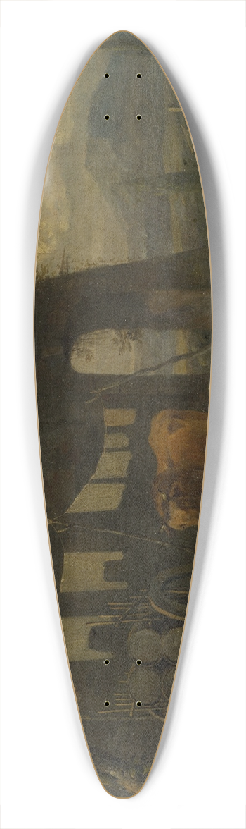 Willem Romeyn - Italian Landscape with Staffage Figures 39.3 inch art pintail longboard deck