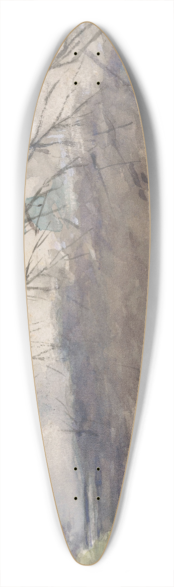 Willem Wenckebach - Laan met hoge bomen 39.3 inch art pintail longboard deck