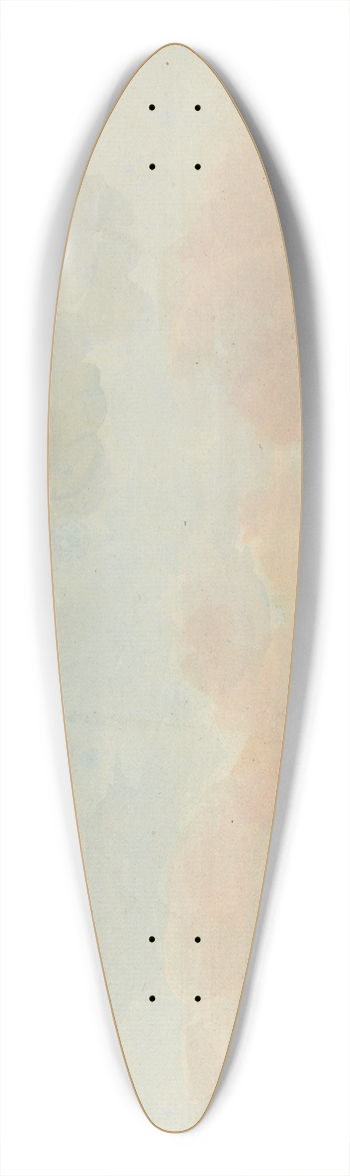 Willey Reveley - Harbour Town Surrounded by Windmills 39.3 inch art pintail longboard deck