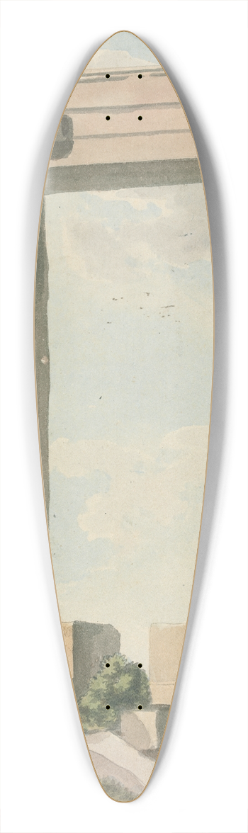 Willey Reveley - Ruined Flat Archway 39.3 inch art pintail longboard deck