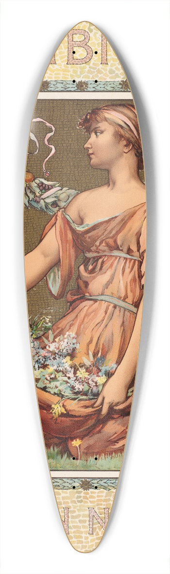 Will Hicock Low - Scribners fiction number 39.3 inch art pintail longboard deck