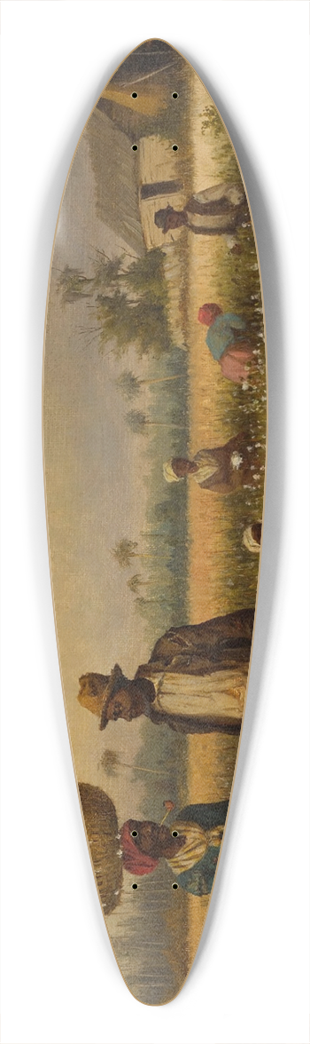 William Aiken Walker - Cotton Pickers 39.3 inch art pintail longboard deck