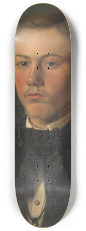 Gyula Benczr - Portrait of Gejz Bencr 8.25 inch art skate deck