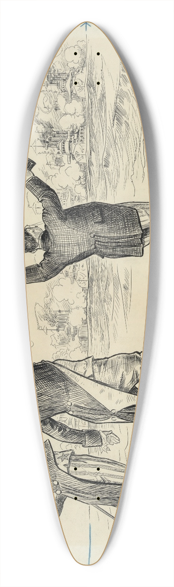 William Allen Rogers - Welcome home! 39.3 inch art pintail longboard deck