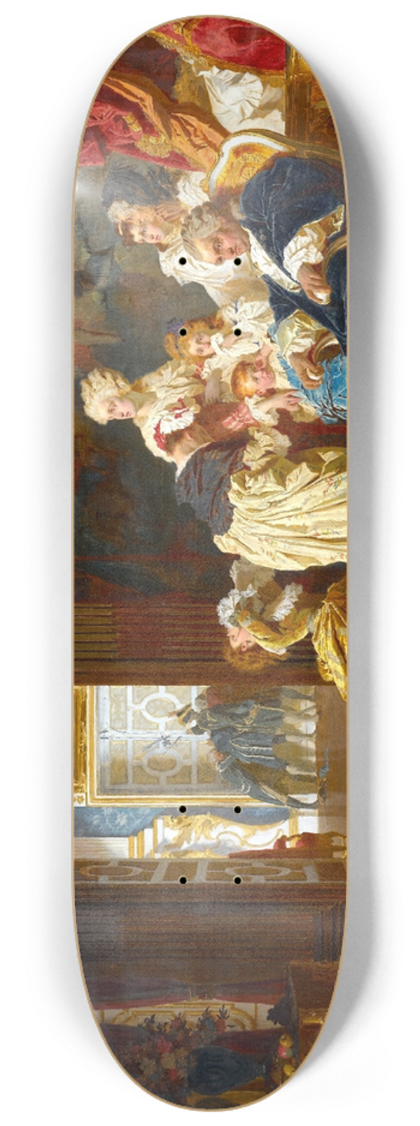 Gyula Benczr - The capture of Louis XVI and his family 8.25 inch art skate deck