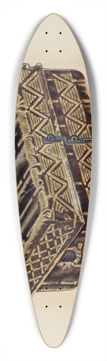 William Bos - Trunk 39.3 inch art pintail longboard deck