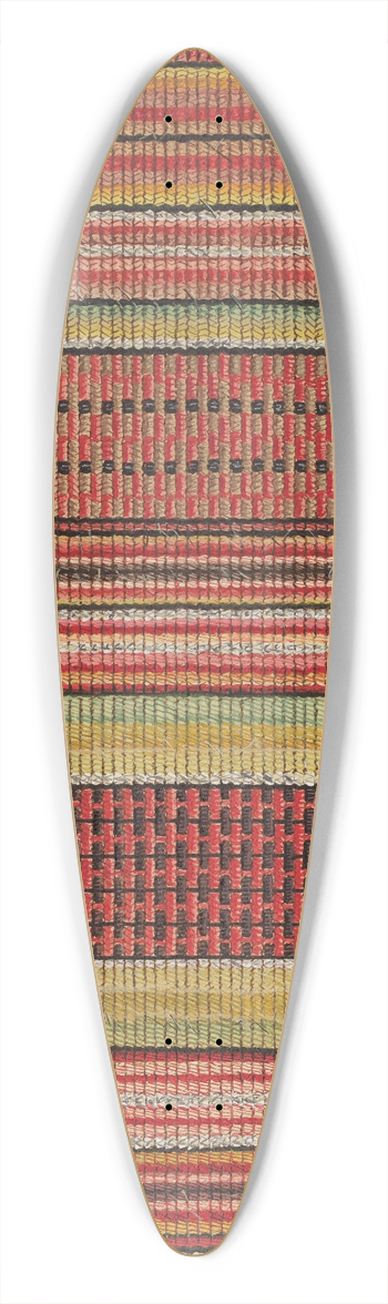 William Bos - Woven Wool Carpet 39.3 inch art pintail longboard deck