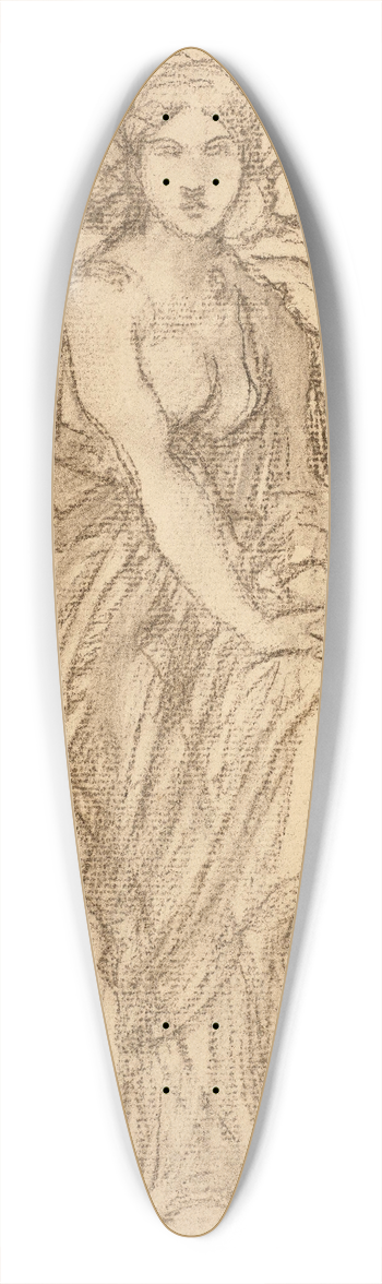 William Bouguereau - Etude pour Chanson de Printemps ou Lveil du coeur 39.3 inch art pintail longboard deck