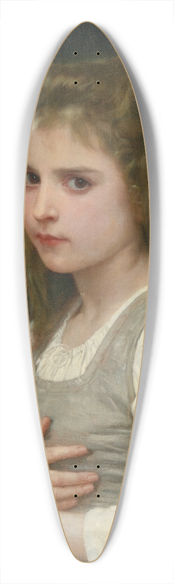 William Bouguereau - Jeanne 39.3 inch art pintail longboard deck