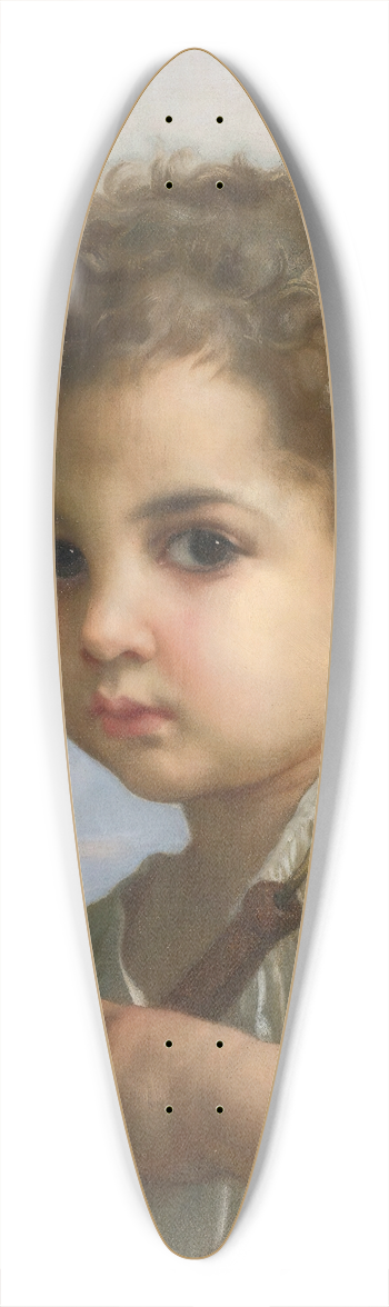 William Bouguereau - Joueur de flte 39.3 inch art pintail longboard deck