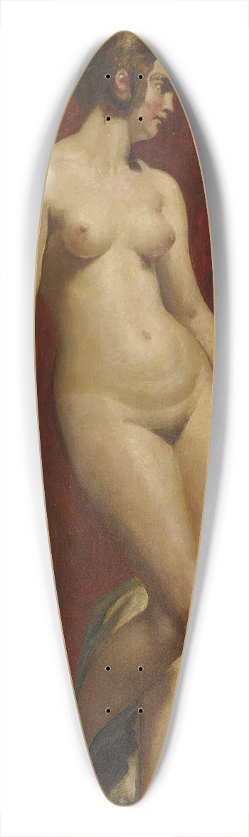 William Etty - A Study Of A Standing Female Nude 39.3 inch art pintail longboard deck