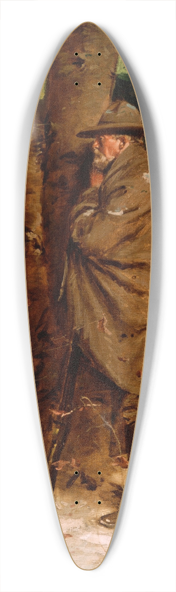 William Gilbert Gaul - The Picket 39.3 inch art pintail longboard deck