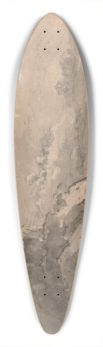 William Gilpin - Mountain View 39.3 inch art pintail longboard deck