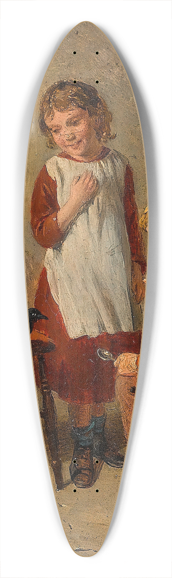 William Hemsley - Who Stole The Spoon 39.3 inch art pintail longboard deck