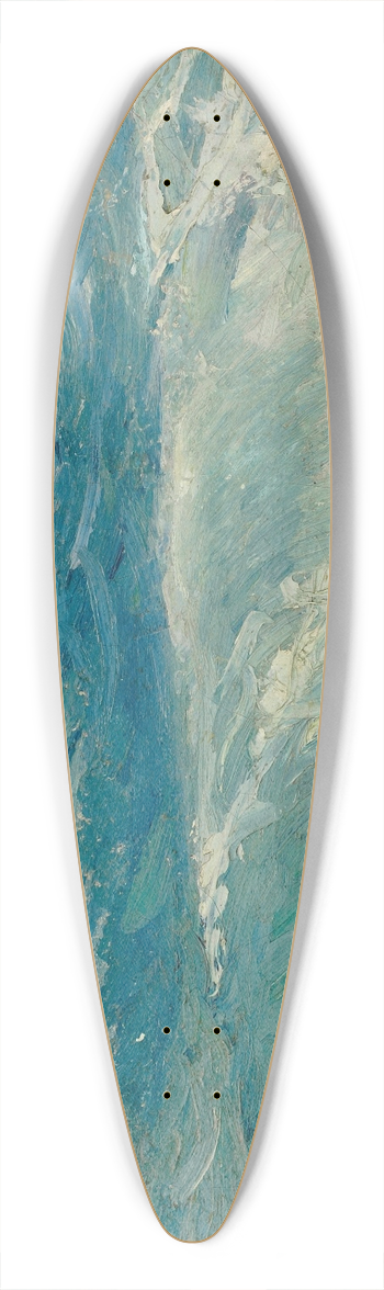 William Henry Dethlef Koerner - Seascape 39.3 inch art pintail longboard deck