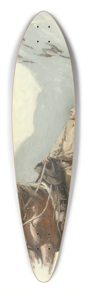 William Henry Dethlef Koerner - Wild Geese 39.3 inch art pintail longboard deck