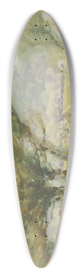 William Henry Holmes - A GypsyCamp 39.3 inch art pintail longboard deck