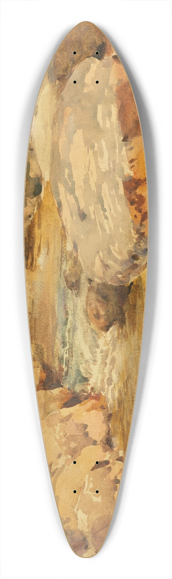 William Henry Holmes - The Placid Potomac 39.3 inch art pintail longboard deck