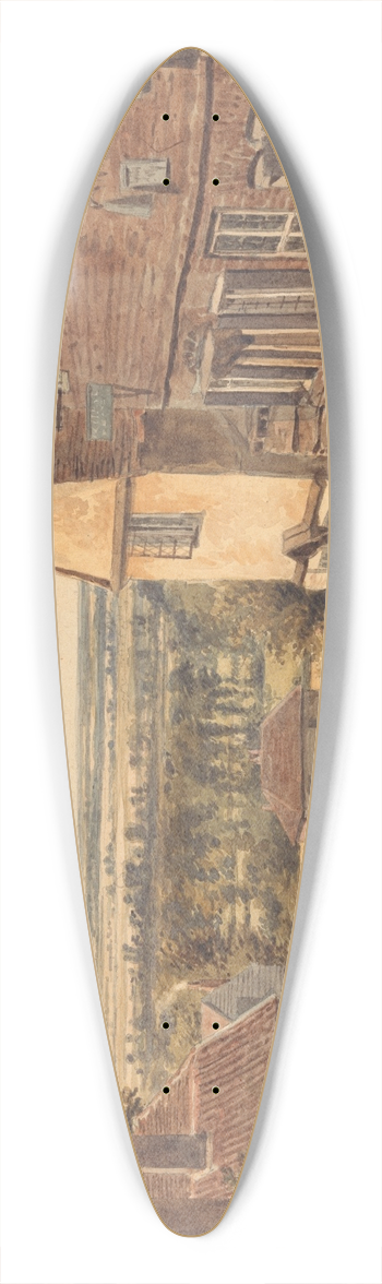 William Henry Hunt - Dagnall Lane, St. Albans 39.3 inch art pintail longboard deck
