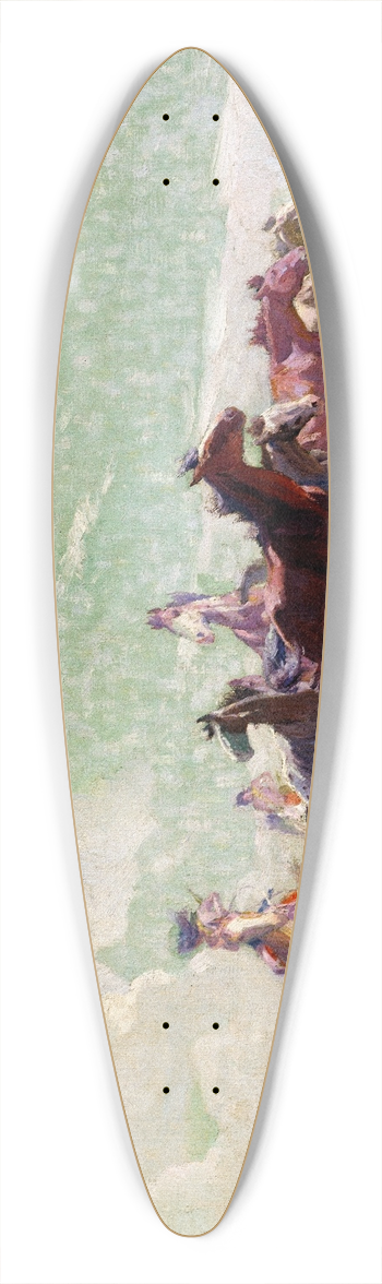 William Herbert Dunton - The Enemies Horses 39.3 inch art pintail longboard deck
