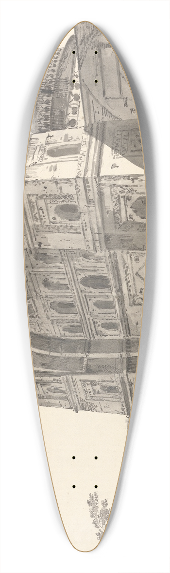 William Hodges - Original Drawings for Choix de Vues de LInde and Others Pl.07 39.3 inch art pintail longboard deck
