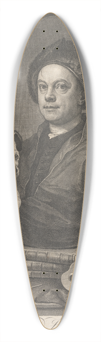 William Hogarth - Gulielmus Hogarth 39.3 inch art pintail longboard deck