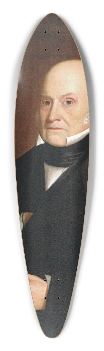 William Hudson, Jr. - John Quincy Adams 39.3 inch art pintail longboard deck