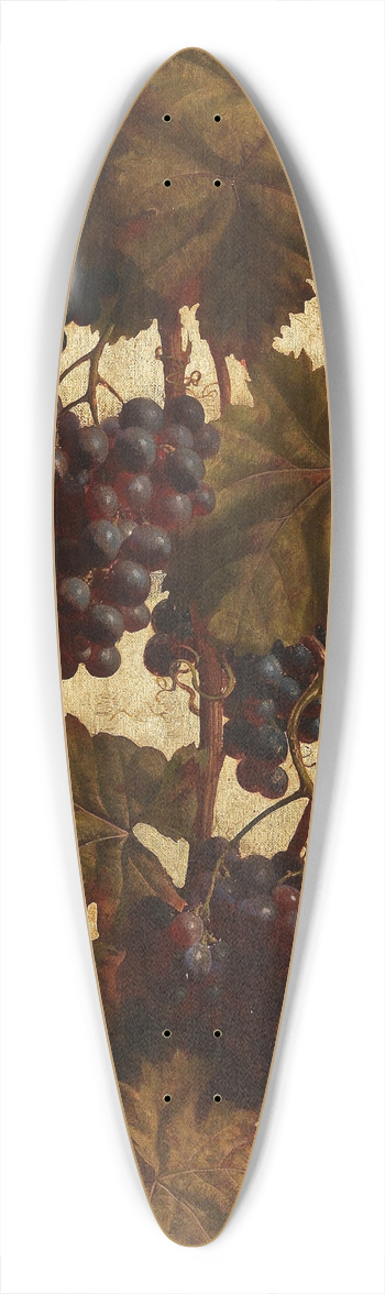 William Hughes - Weinreben, wei und rot 39.3 inch art pintail longboard deck