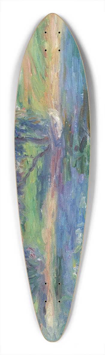 William James Glackens - Conway Pond 39.3 inch art pintail longboard deck