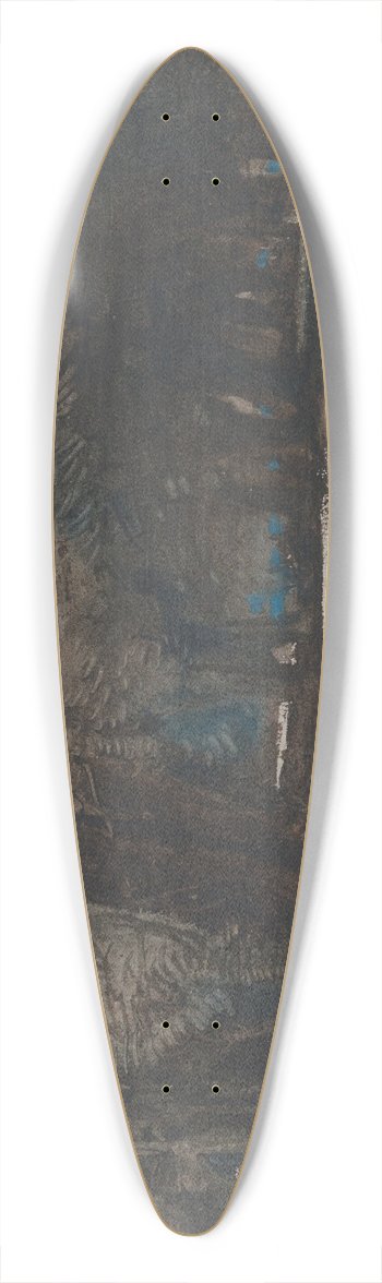 William James Mller - A Woodland Scene at Dusk 39.3 inch art pintail longboard deck