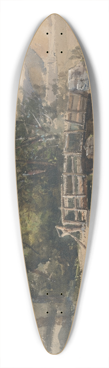 William James Mller - The Bridge 39.3 inch art pintail longboard deck