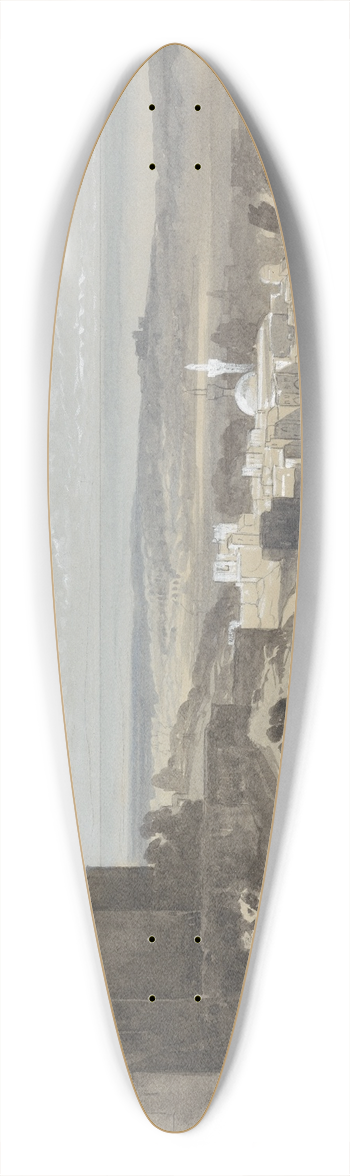 William James Mller - Tripoli 39.3 inch art pintail longboard deck