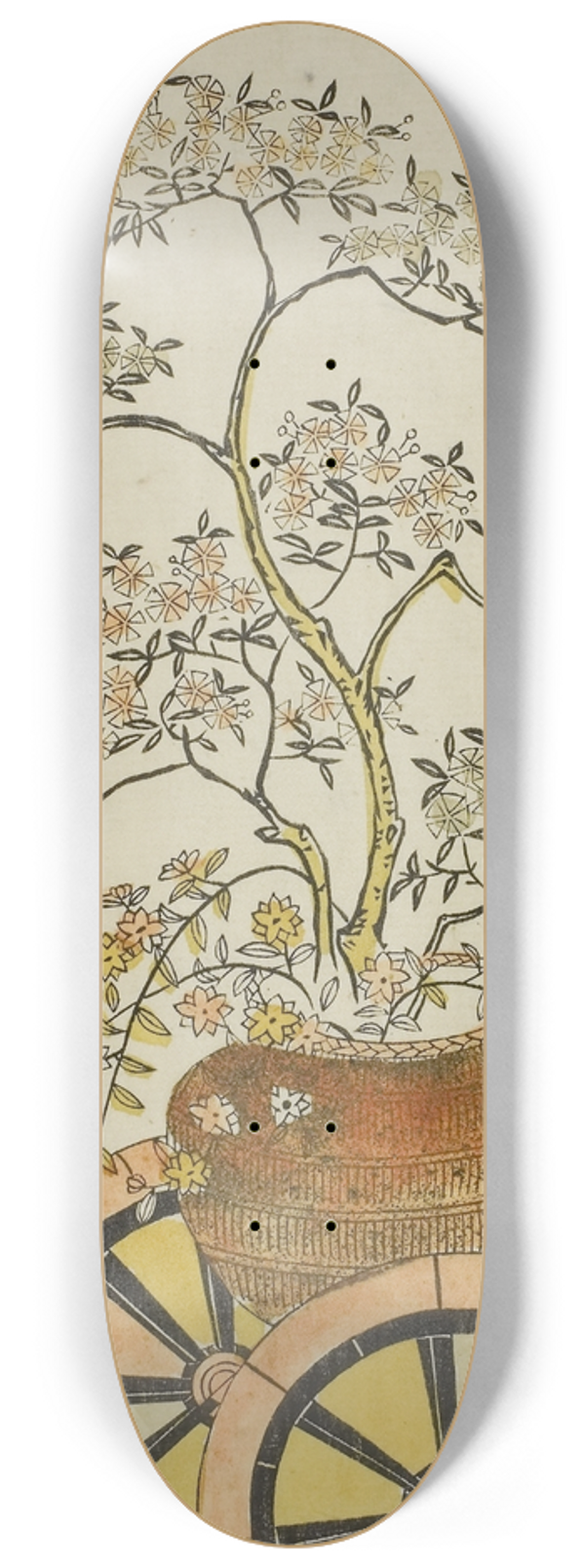 Hanegawa Chincho - Flower Wagon 8.25 inch art skate deck