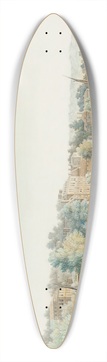 William Marlow - The Thames At Richmond 39.3 inch art pintail longboard deck