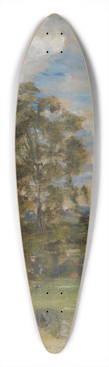 William Mctaggart - Summer In The Garden, Broomieknowe 39.3 inch art pintail longboard deck