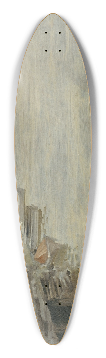 William Merritt Chase - A Gray Day 39.3 inch art pintail longboard deck