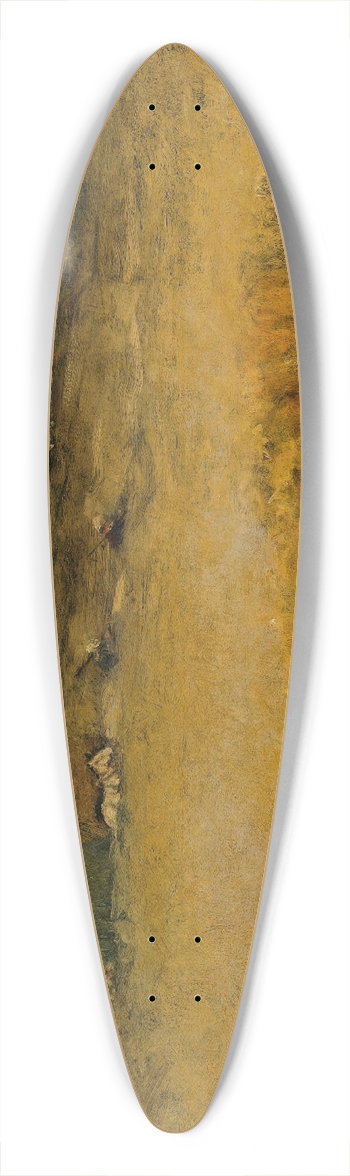William Merritt Chase - Wheat Field 39.3 inch art pintail longboard deck