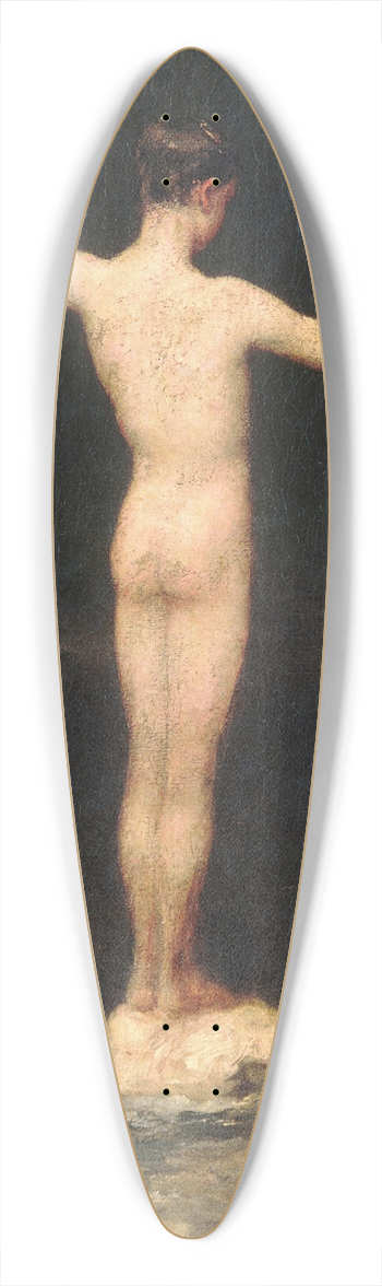 William Morris Hunt - The Bathers 39.3 inch art pintail longboard deck