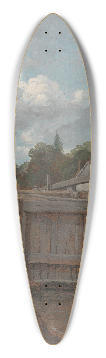 William Mulready - Lock gate 39.3 inch art pintail longboard deck
